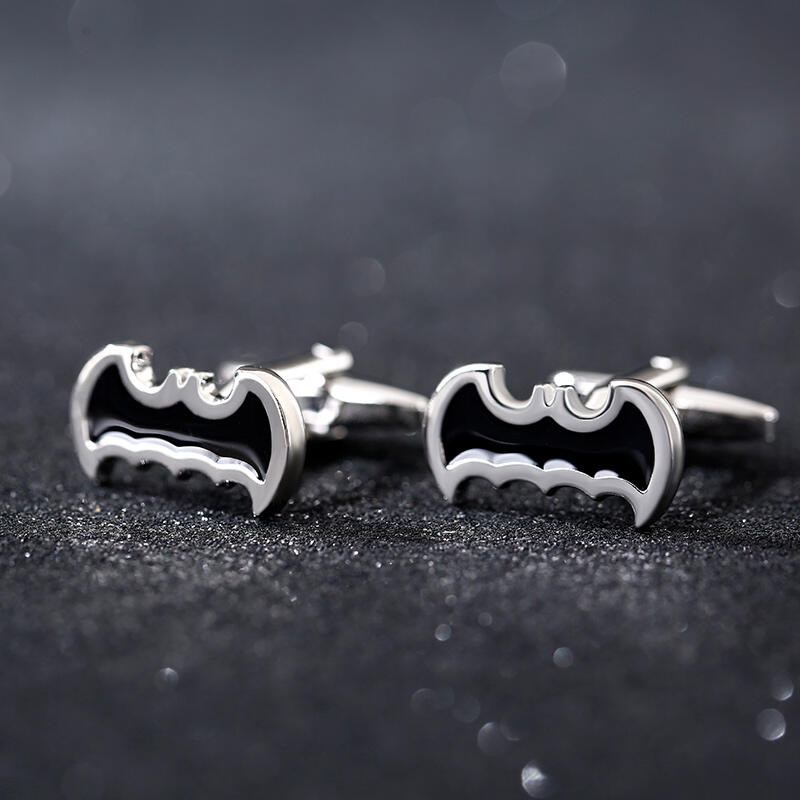 Jeulia Gemelos de Hombre de Cobre Negro Inspirado por Batman