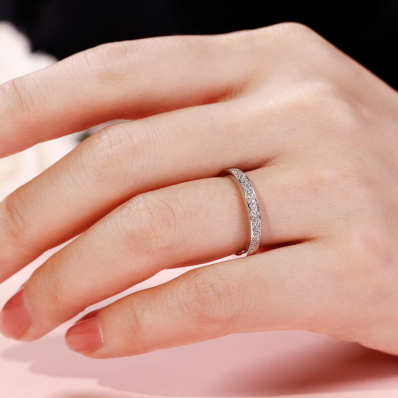 Jeulia Anillo de compromiso para mujer de plata esterlina