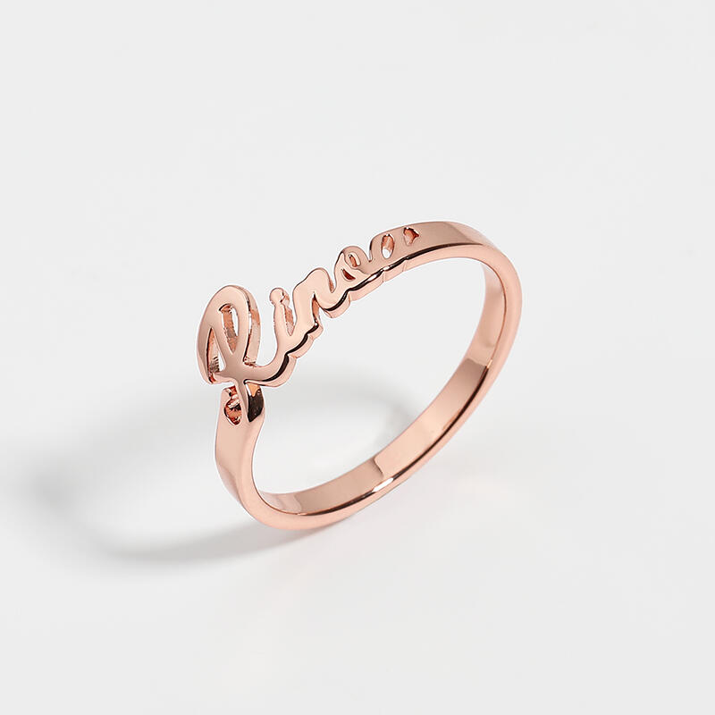 シンプル ネーム リング