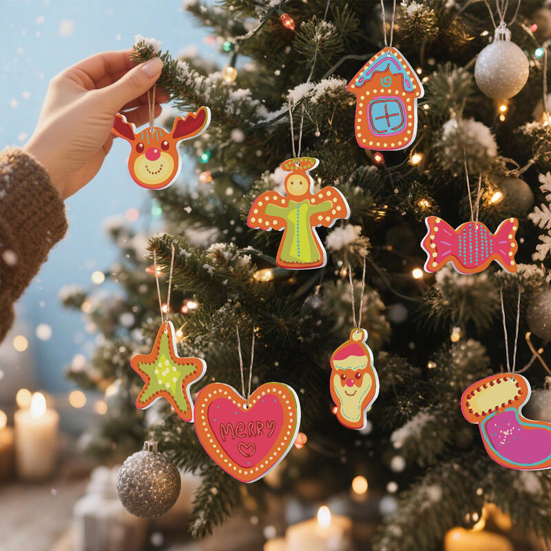 Juego de adornos navideños DIY, regalo elegante para niños