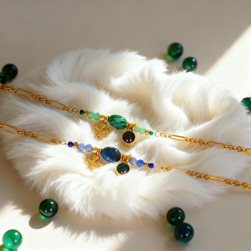 Bracciale personalizzato con immagine proiettata e perline colorate Regalo per ragazza