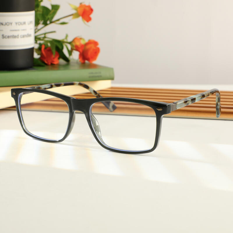 Lunettes de Vue Gresham Rectangle Noir 