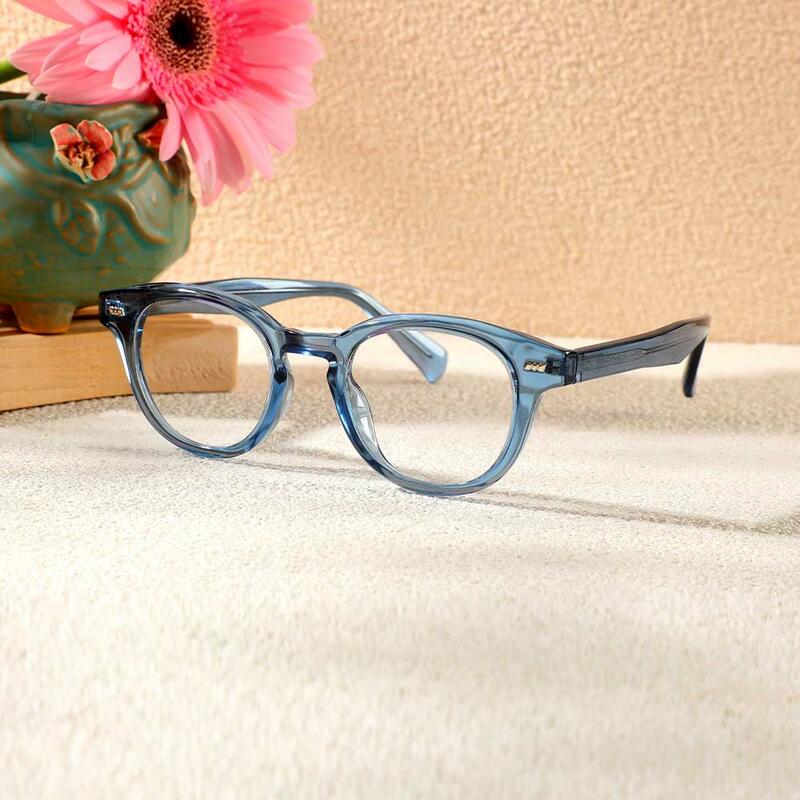 Occhiali da Vista Daisy Rotondo Blu 