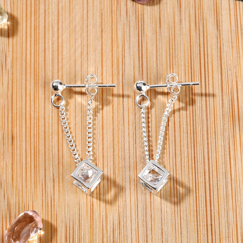Jeulia Cubic Sterling Silver Earring Drops