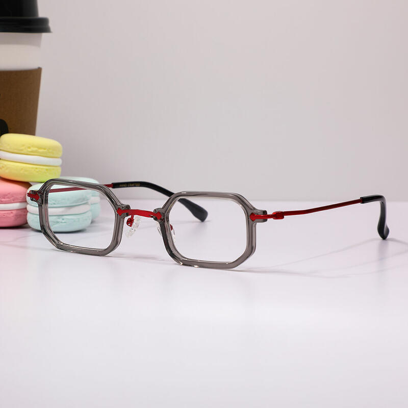 Occhiali da Vista Abel Rettangolare Grigio 