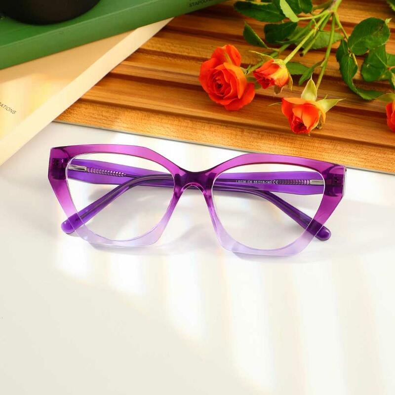 Lunettes de Vue Nathaniei Cat Eye Violet 