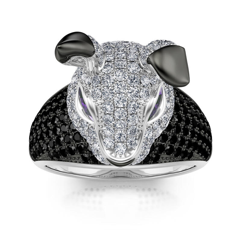 Jeulia "Lucky Rabbit" Sterling Silver Ring
