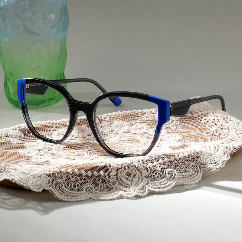 Mysti Cat Eye Gray Glasses