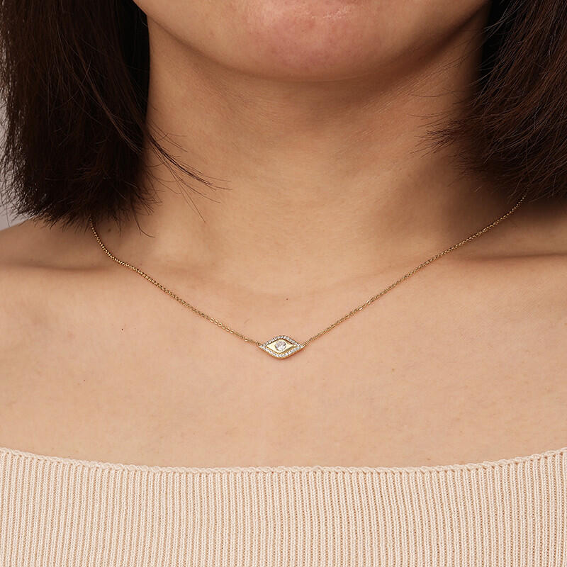 "Believe Me" Round Cut Necklace