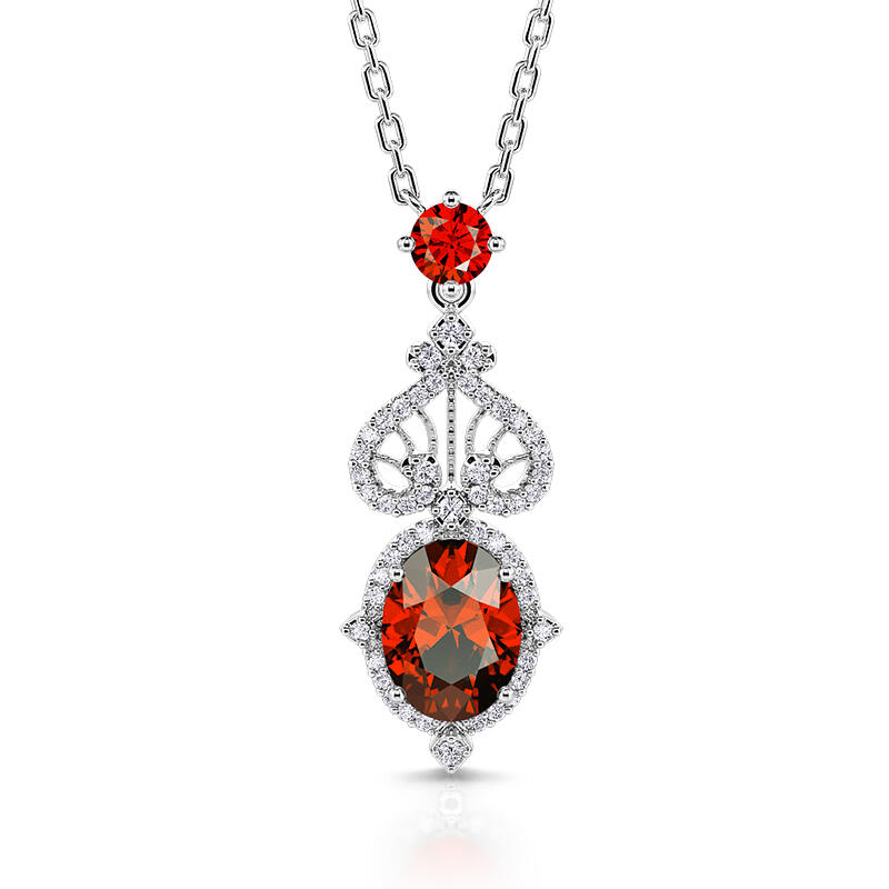 Jeulia "Eternal Flame" Sterling Silver Jewelry Set
