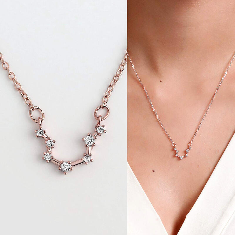 Jeulia Constellation Necklace With Stones Sterling Silver