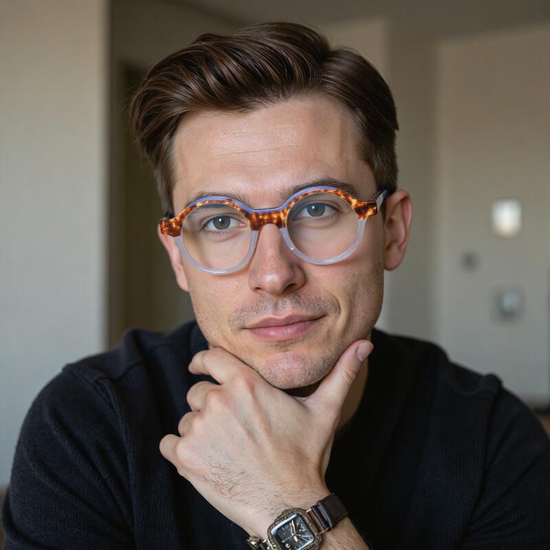 Shauna Round Grey Glasses