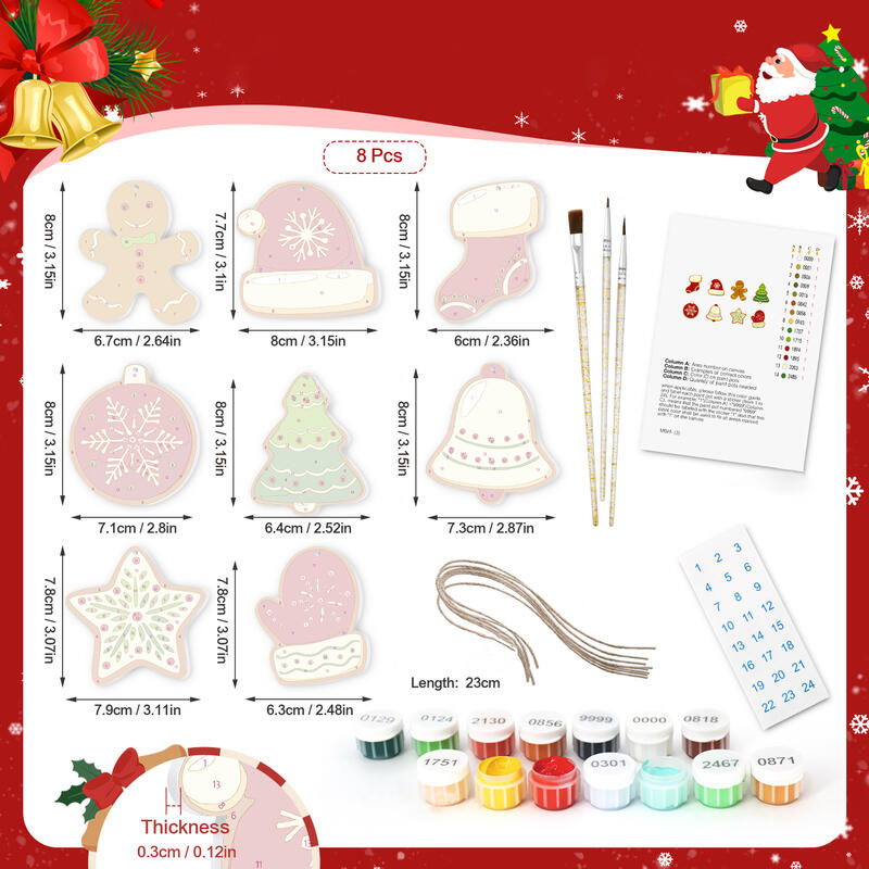 DIY アート 手描き クリスマス オーナメントセット