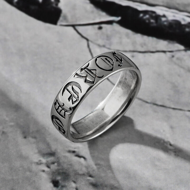 Jeulia "Forever" Sterling Silver Band