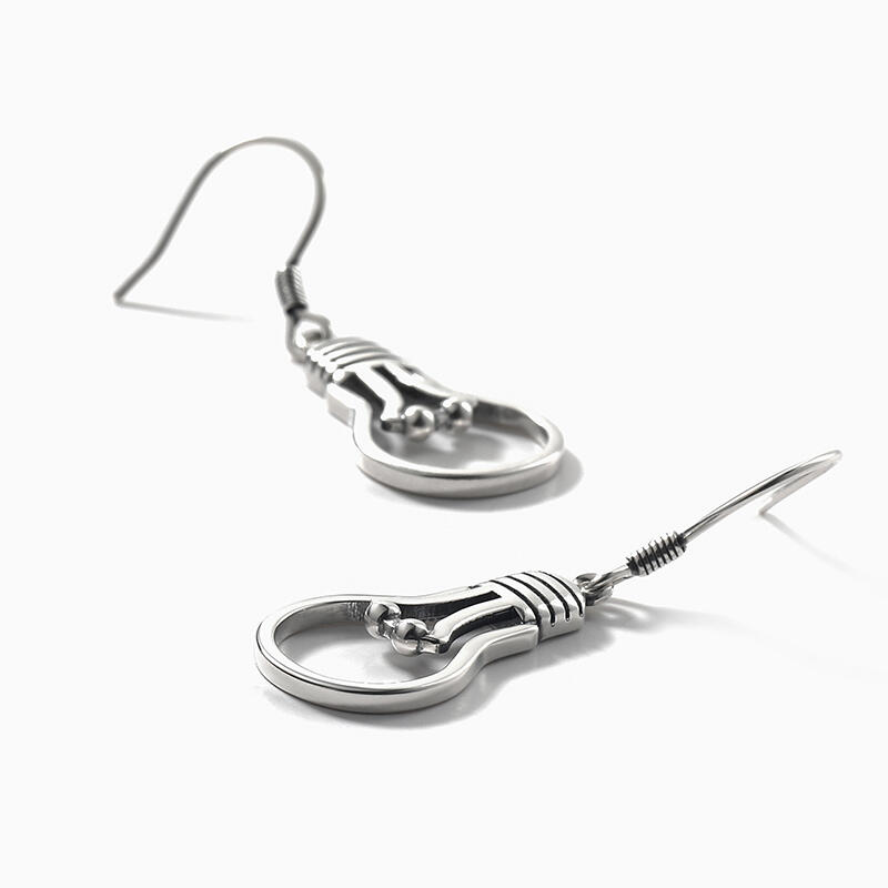 Jeulia "Light Bulb" Quirky Sterling Silver Earrings