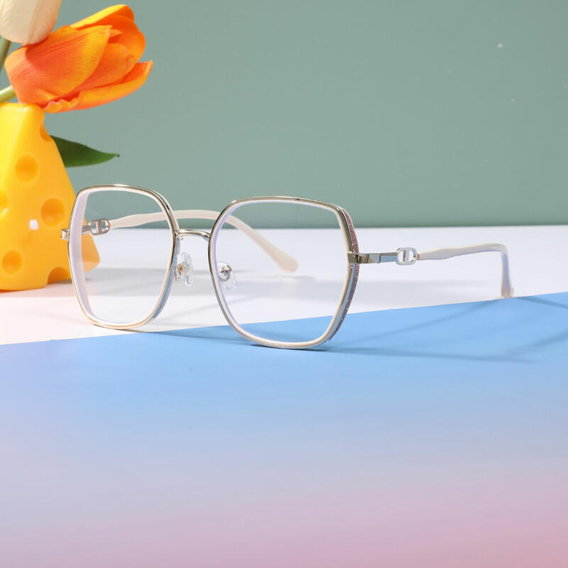 Oliver Geometric Gold Glasses
