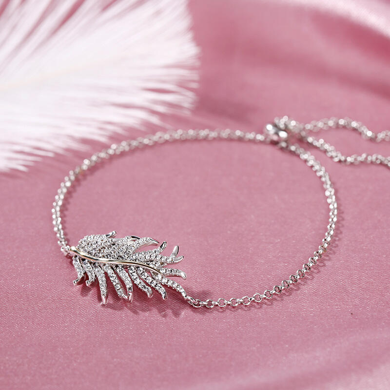 Jeulia "Feathers Appear When Angels Are Near" Sterling Silver Jewelry Set