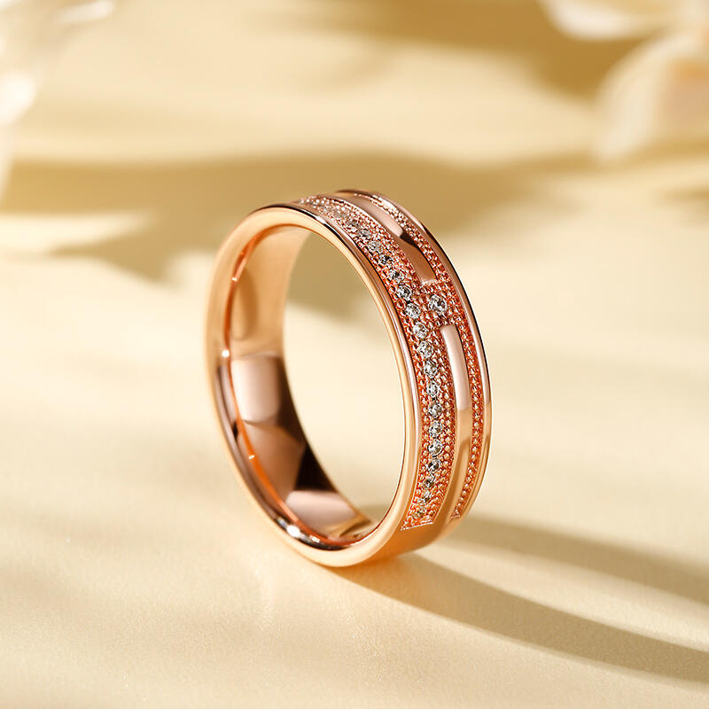 Jeulia "Ponadczasowość" Srebrny pierścionek damski z okrągłym szlifem