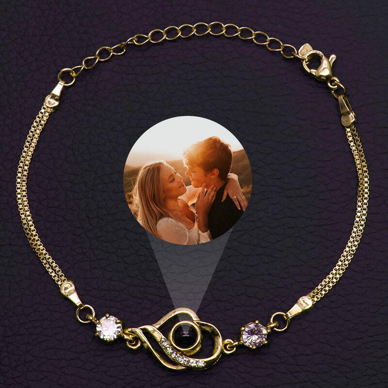 Braccialetti Personalizzati con Proiezione di Foto e Dolce Cuore