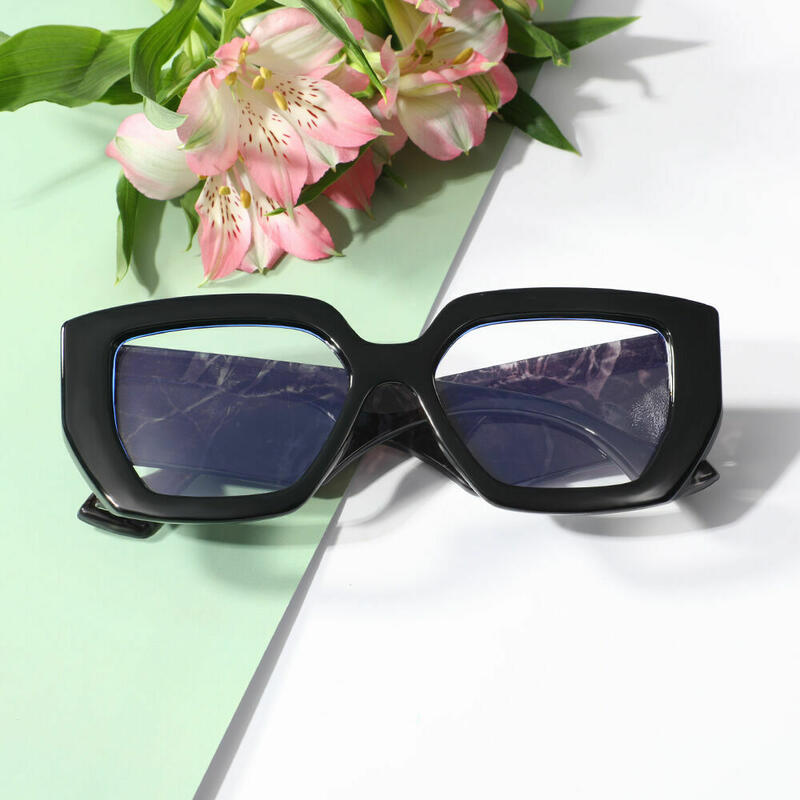 Occhiali da Vista Ceolin Poligono Nero