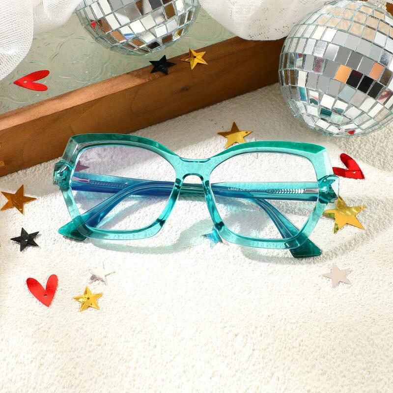 Lunettes de Vue Quentin Géométrique Vert 