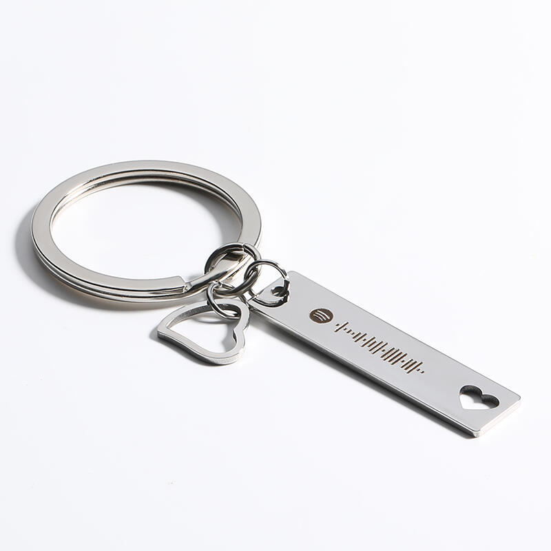 Scannable Spotify Code Custom Music Song Key Chain