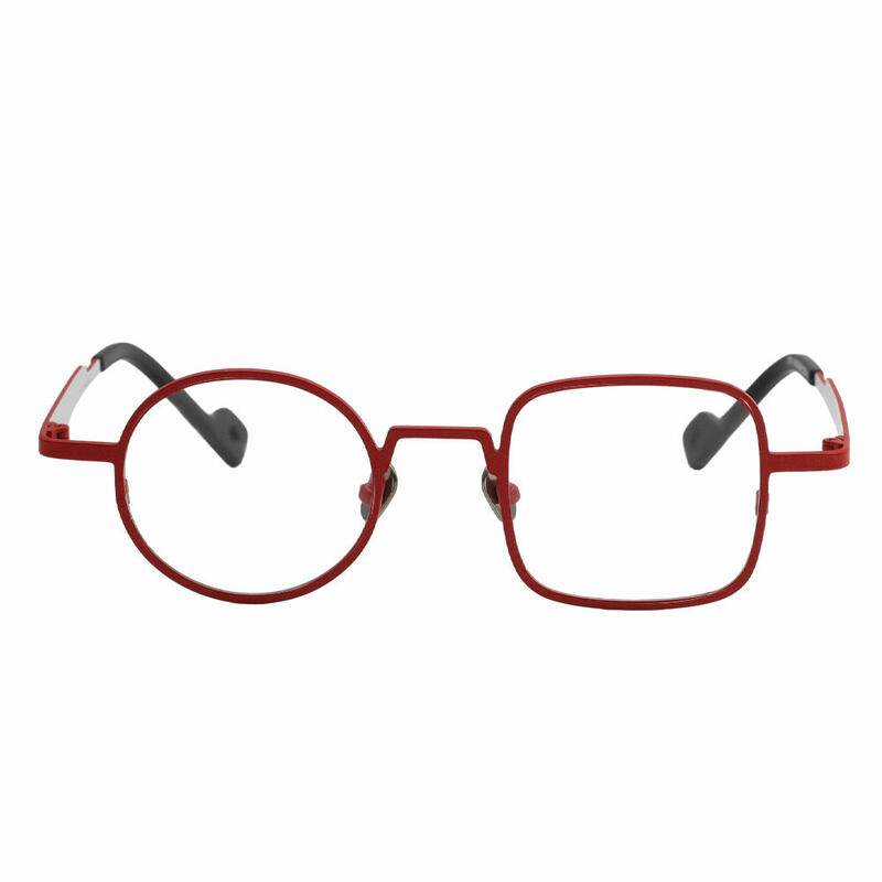 Pinot Square Round Red Glasses