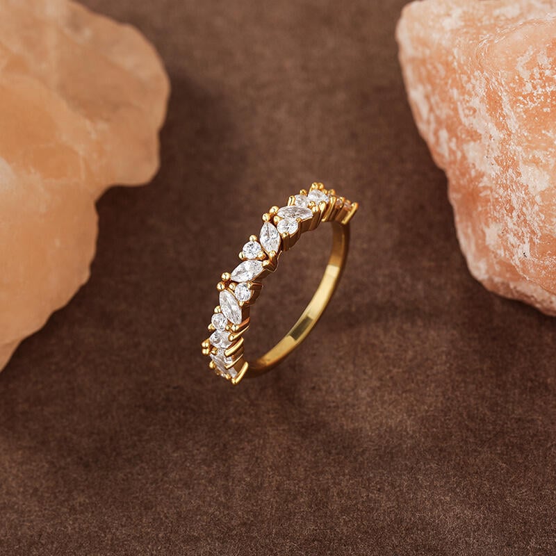 Jeulia Stackable Eternity Ring for Women Sterling Silver