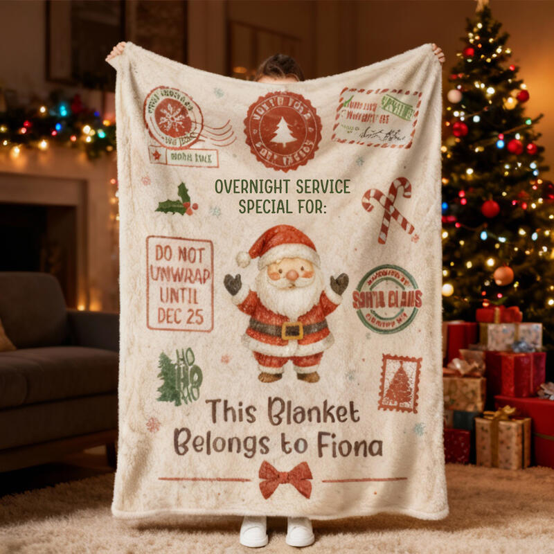 Personalized Name Blanket with Different Pattern Funny Christmas Gift