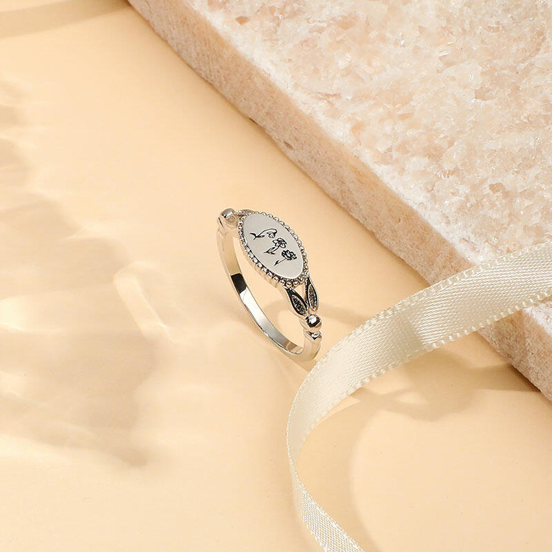 カスタマイズ 誕生花 リング