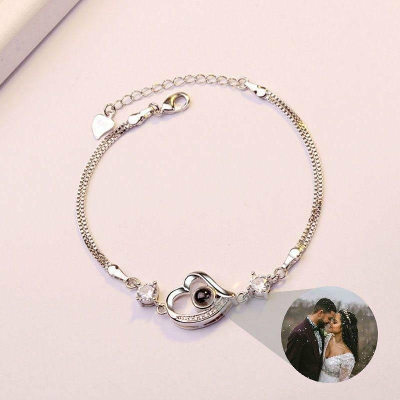 Personalized Photo Projection Bracelet-Take My Heart Away