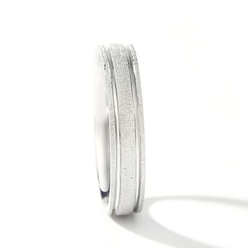 Jeulia Classic Sterling Silver Women's Band