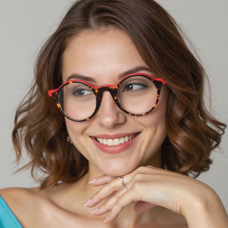 Occhiali da Vista Cheryl Rotondo Rosso 