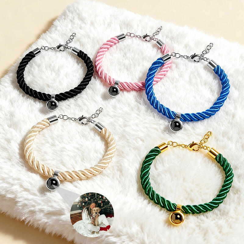 写真入り 投影 組紐 ブレスレット オリジナル