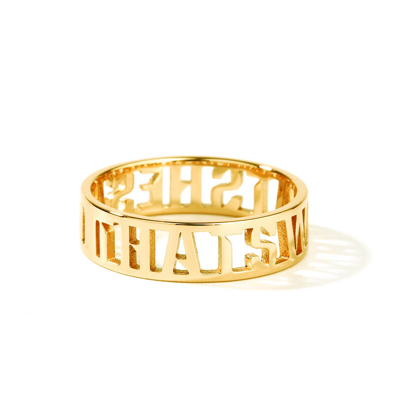 ネーム イニシャル ネーム リング