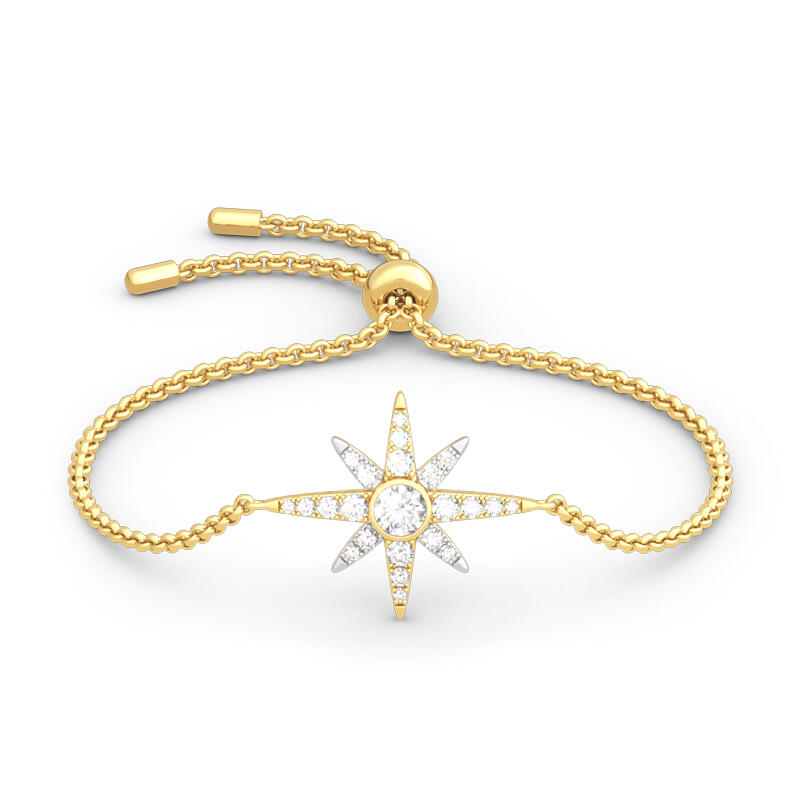 Jeulia Two Tone Star Sterling Silver Jewelry Set