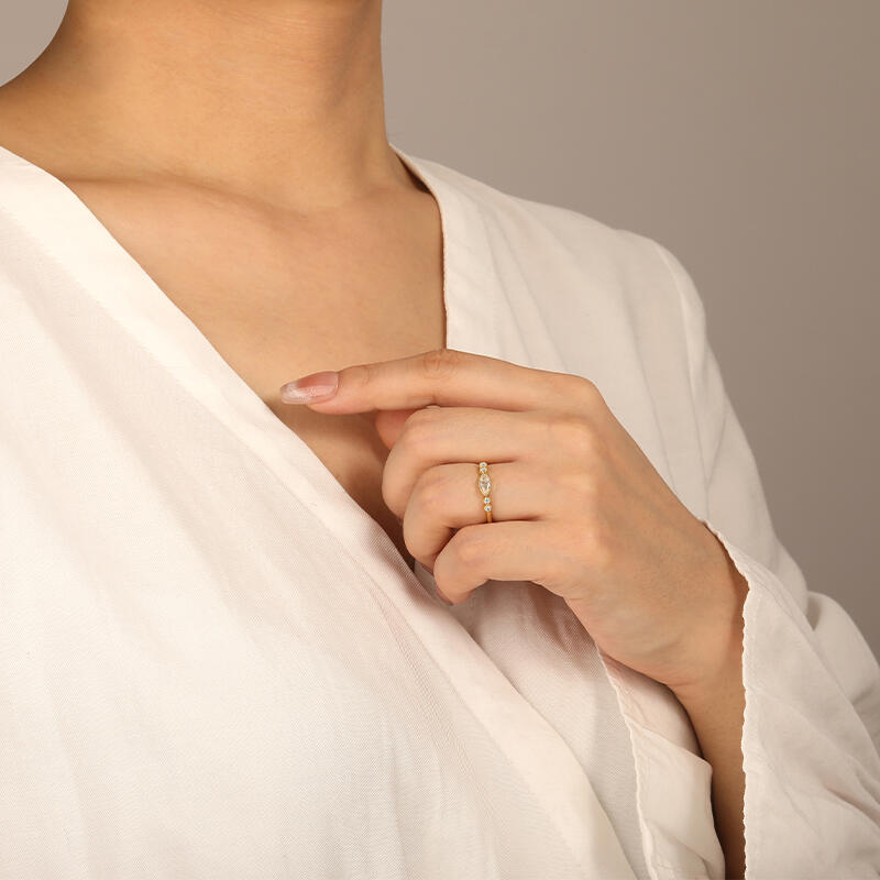 "Best Love"  Stackable Dainty Ring