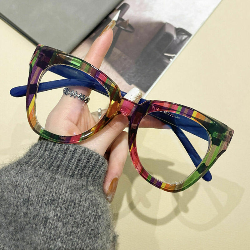 Kitty Cat Eye Grüne Brille