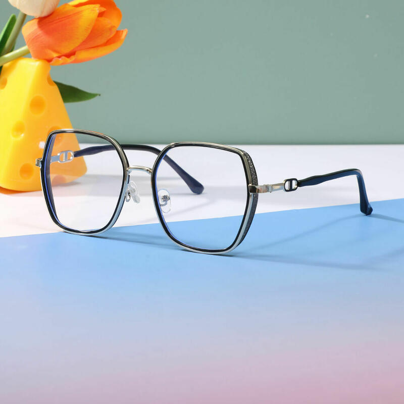 Oliver Geometric Black Glasses