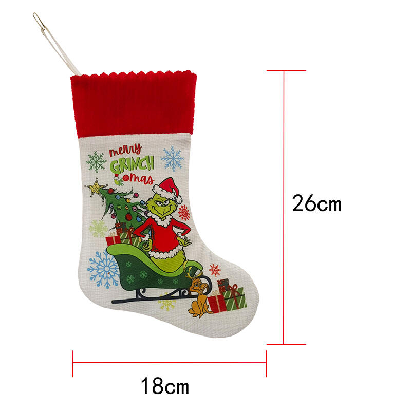 Personalized Green Monster Christmas Stockings Custom Embroidered with Names Fun Gifts for Children