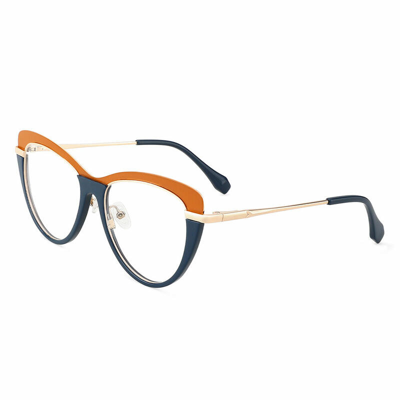 Occhiali da Vista Catwoman Cat Eye Arancione 