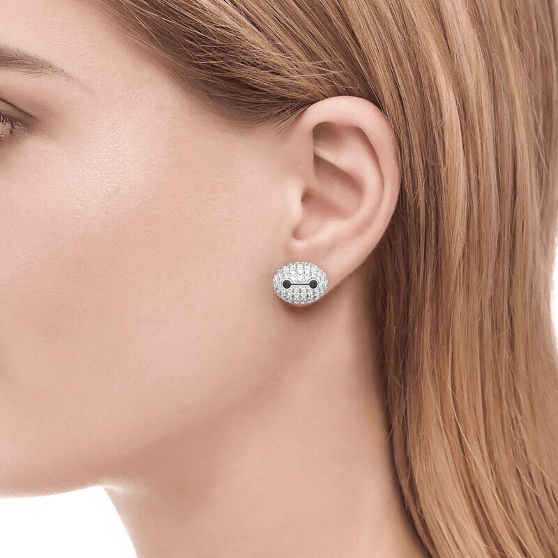 Jeulia "Inflatable Caretaker" Sterling Silver Stud Earrings
