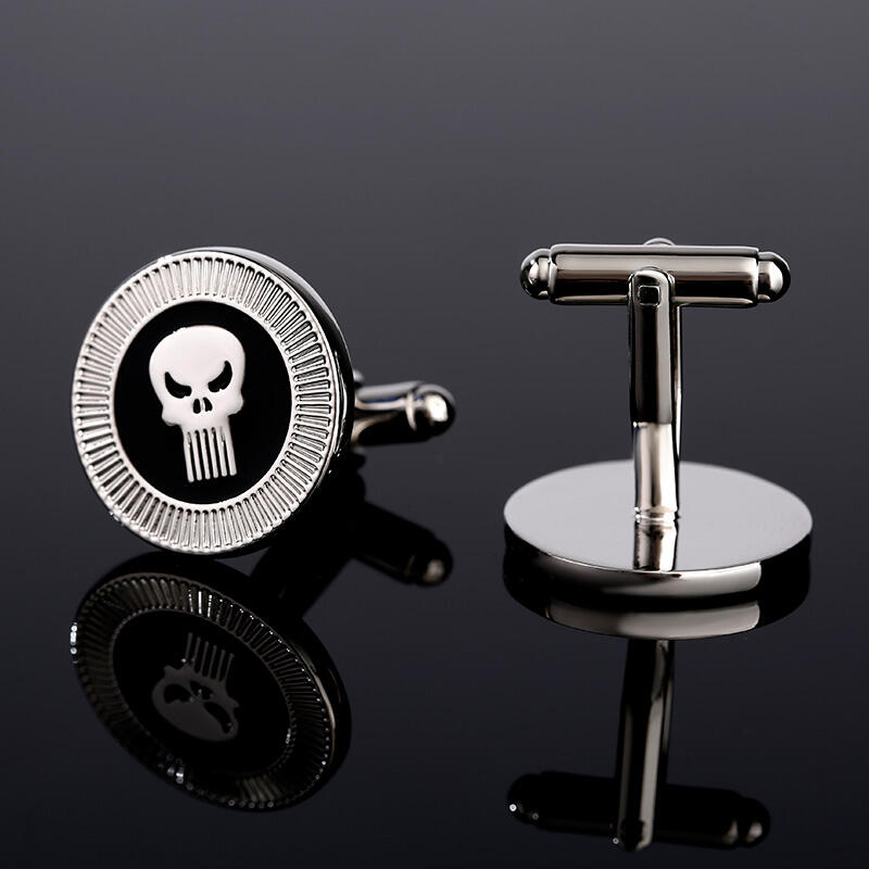 Jeulia "Punisher" Vintage Copper Men's Cufflinks