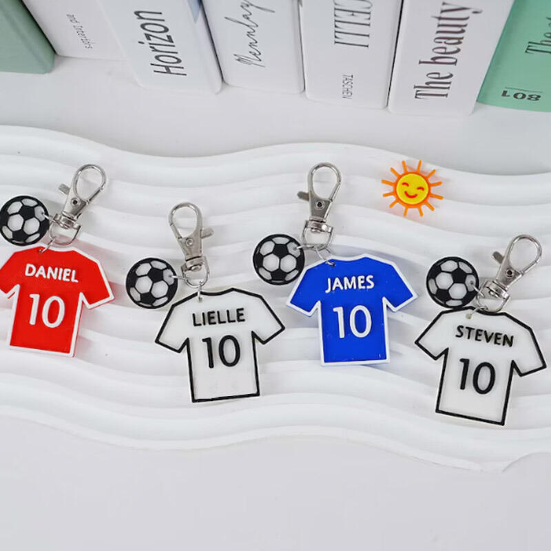 ［貴重］H.R.F.C. シールド型キーホルダーとバッジセット サッカー 服 名入れ 背番号 3D プレート キーホルダー オリジナル