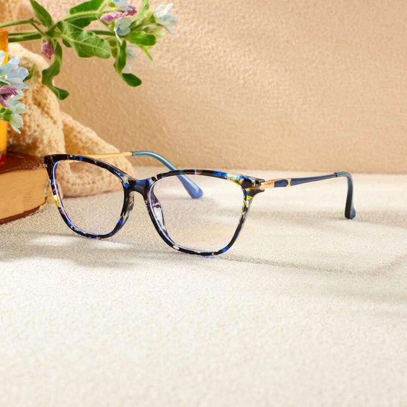 Occhiali da Vista Andrew Cat Eye Blu 