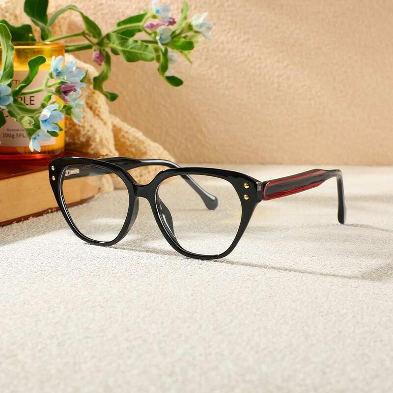 Occhiali da Vista Commons Cat Eye Nero 