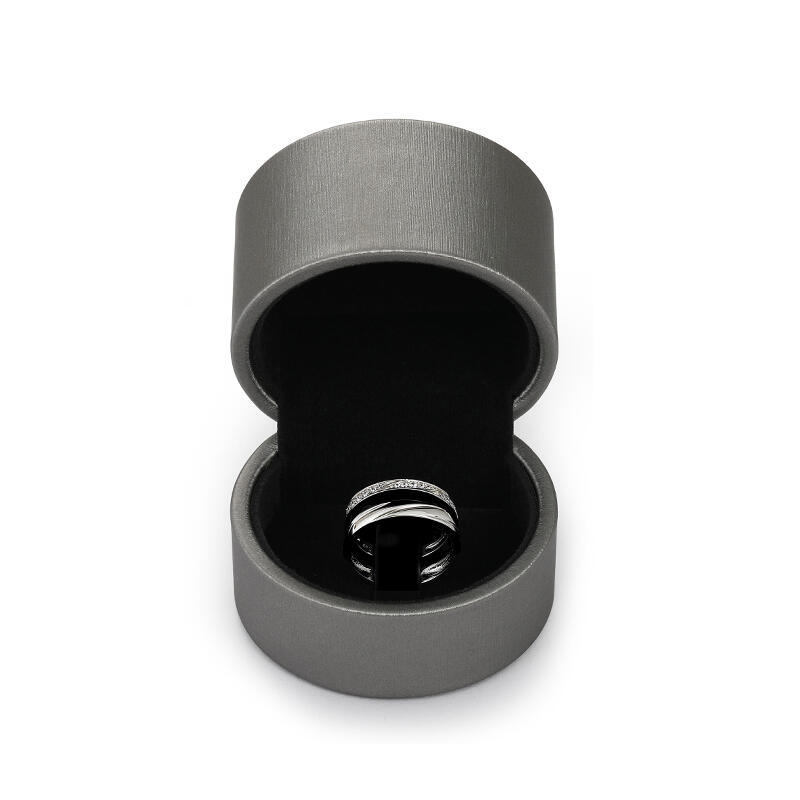 Jeulia Classic Silver Grey Ring Box