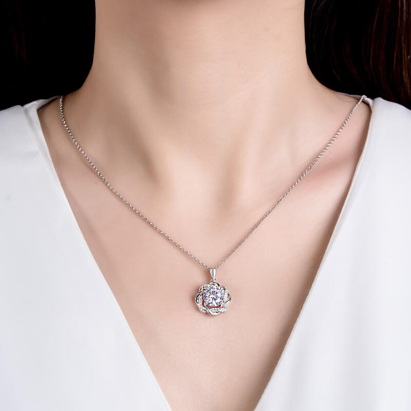 Jeulia Knot of Love スターリングシルバー ネックレス
