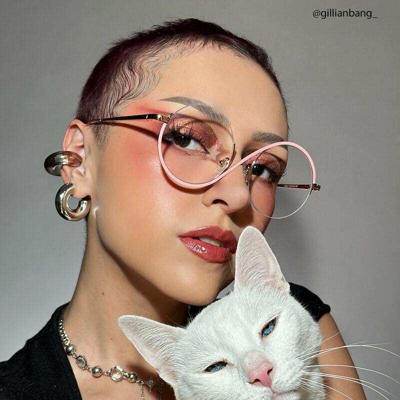 Gafas Graduadas Redondas Rosadas Hilary