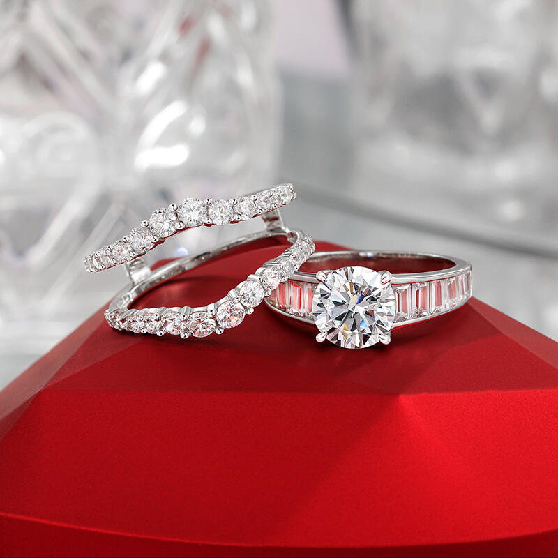 Jeulia Classic Interchangeable Engagement Ring Set